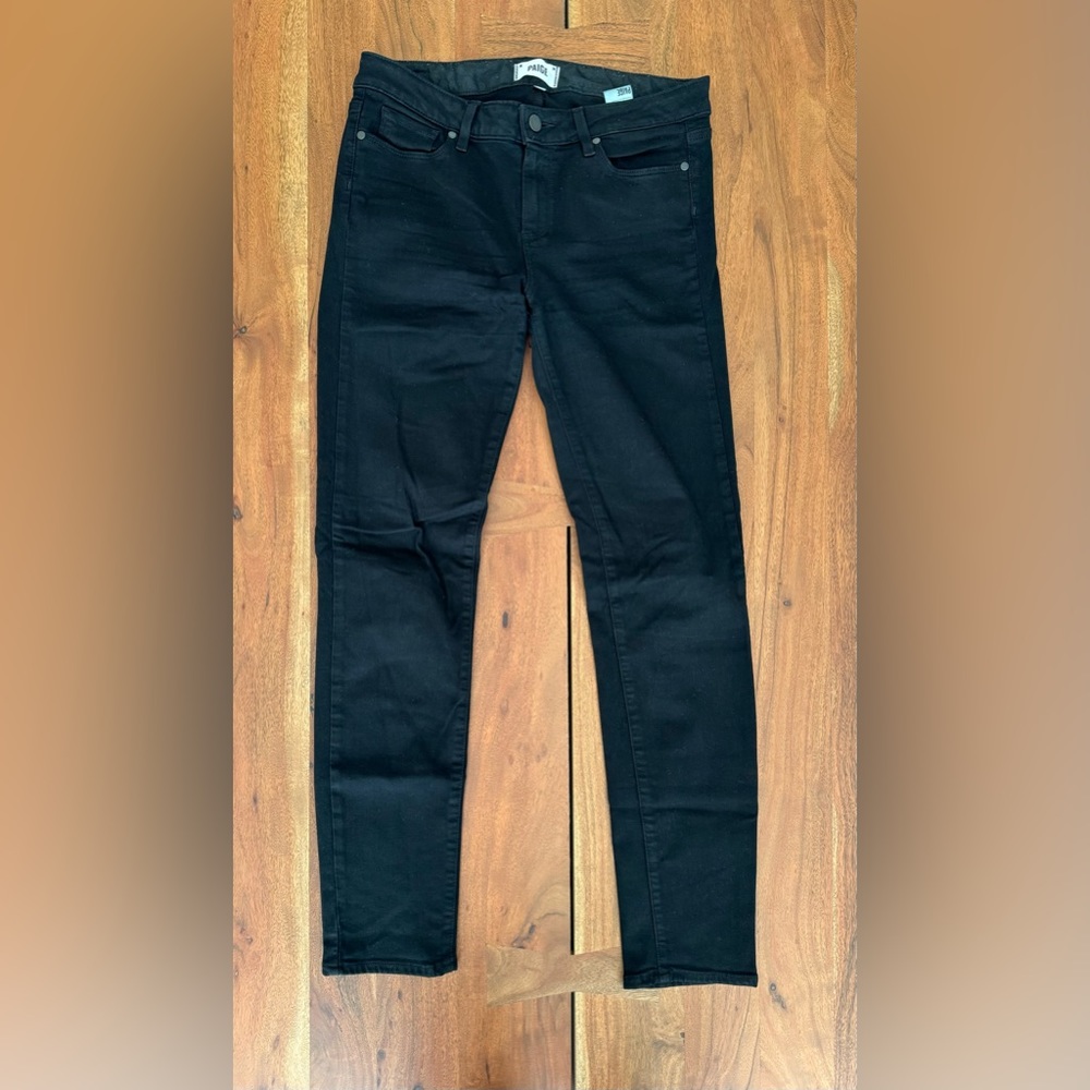 Paige Skyline Skinny- Black Shadow